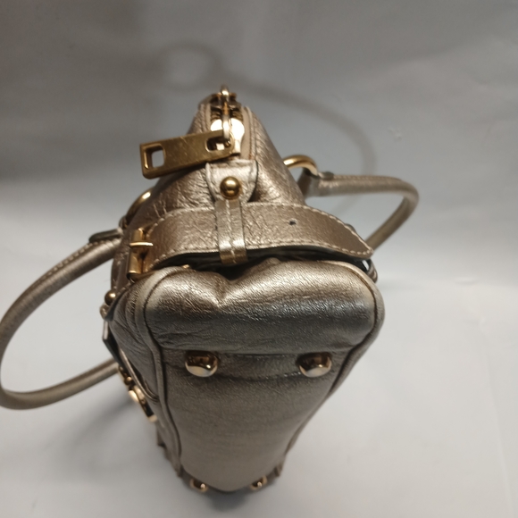 Marc Jacob Metallic Gold Women’s Satchel Handbag - Picture 15 of 16